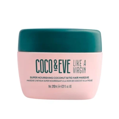 Image of Coco &amp; Eve Like a Virgin Hair Masque Super Nourishing Fig Coconut Mask for Dry Damaged Deep Conditioning Treatment. Shea Moisture Conditioner with Argan Oil Repair (212ml)