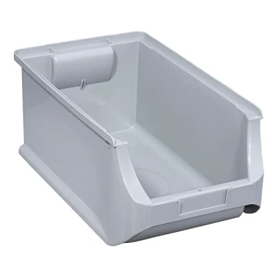 Image of Allit 456224 Size 4 Storage Bin, Grey, 355 x 205 150 mm