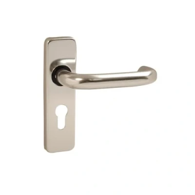 Image of VIBE Round Bar Lever Euro on Satin Anodised Aluminium Door Handle for Internal Doors