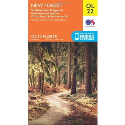 Image of Explorer OL22 New Forest Map With Digital Version