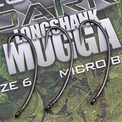 Image of Gardner Covert Dark L/S Mugga Barbed Size 4 Carp Fishing Hook