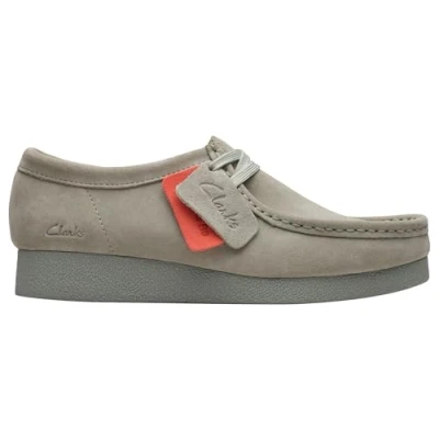 Image of Clarks Women&#039;s WallabeeEVO Sneaker, Light Green SDE, 4 UK