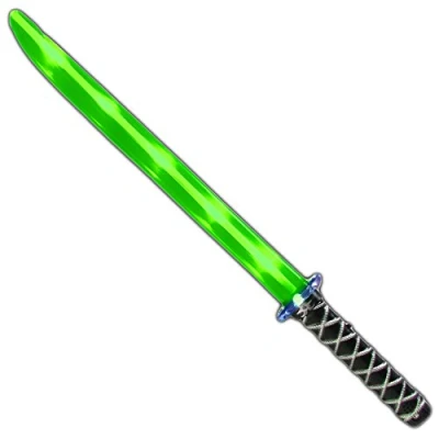 Image of The Glowhouse Light Up Ninja Sword Toy Green Flashing