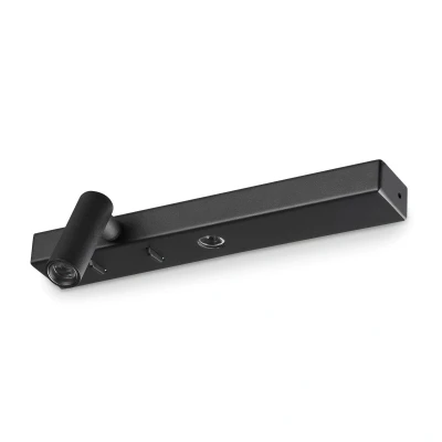 Image of Bonne Nuit Left LED Reading Wall Light Black 3000K