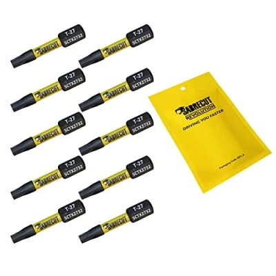Image of 10 x SabreCut SCTX2732_10 32mm T27 TX27 Magnetic Impact Screwdriver Driver Bits Set Torx Heavy Duty Compatible with Dewalt Milwaukee Bosch Makita and More