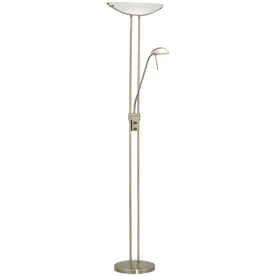 Image of EGLO Baya floor lamp burnished