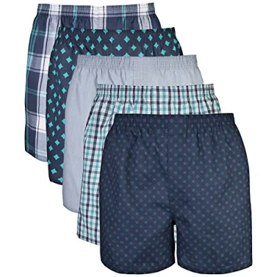 Image of Gildan Men&#039;s Underwear Boxers, Multipack Briefs, Assorted Navy (5 Pack), S (Pack of 5)