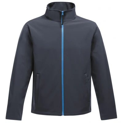 Image of Regatta Standout Mens Ablaze Printable Softshell Jacket (Navy/French Blue) Size X Large