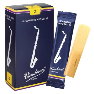 Image of Vandoren Alto Clarinet Reeds Box of 10 Strength 2