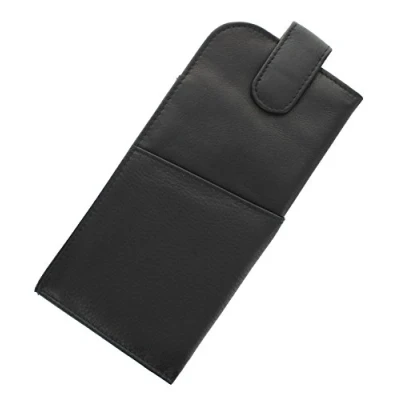 Image of Mala Leather Soft Slim Nappa Glasses Case With Tab Fastener 5104_14m