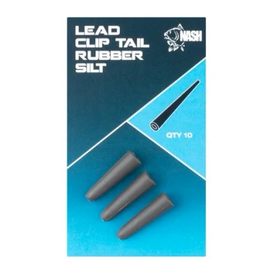 Image of Nash Lead Clip Tail Rubber Dark Silt Terminal tackle