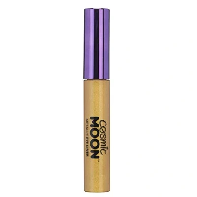 Image of Metallic Eyeliner Cosmic Moon Gold Make up Eye Liner, Pearl Shimmer Shadow