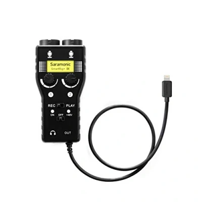 Image of Saramonic SmartRig+DI 2 Ch Mic/Guitar Interface Lightning