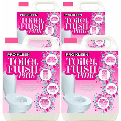 Image of Pro Kleen Toilet Fresh Flush Cleaning Liquid 20L Pink Fluid for Caravans, Motorhomes &amp; Boats, Concentrate, Leaves a Protective Layer, Ensures Effective Flushing