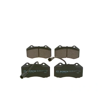 Image of 77367517 Brake pad set BOSCH 0 986 494 903 Low Metallic with integrated wear warning contact ALFA ROMEO: MiTo, ABARTH: Punto Evo, Grande Punto,