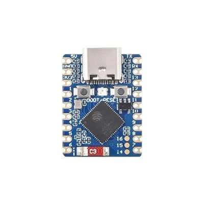 Image of Waveshare ESP32 C3 Mini Development Board Based on C3FN4 Single core Processor, 160MHz Running Frequency, Support 2.4GHz Wi Fi (802.11 b/g/n) &amp; Bluetooth 5, Onboard Multi function GPIO Pin