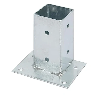 Image of Screw On Sleeve for Attaching to Posts Hot Dip Galvanised