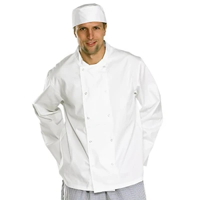 Image of Chefs Jacket Long Sleeve White Small