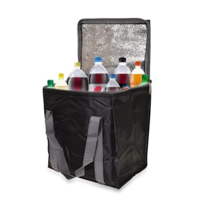Image of ASAB Insulated Cool Bag 12.5 L With Handles Lightweight Cooler For Outdoor Travelling Picnic Camping Collapsible Holds 24 Cans Family