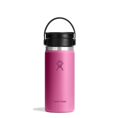 Image of HYDRO Flask Coffee 473 ml (16 oz) Vacuum Insulated Stainless Steel Travel Mug with Leak Proof Flex Sip Lid Wide Mouth Reef