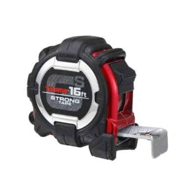 Image of TAJIMA GS Lock Tape Measure 16ft x 1in with Compatible Clip &amp; Hook C16BW