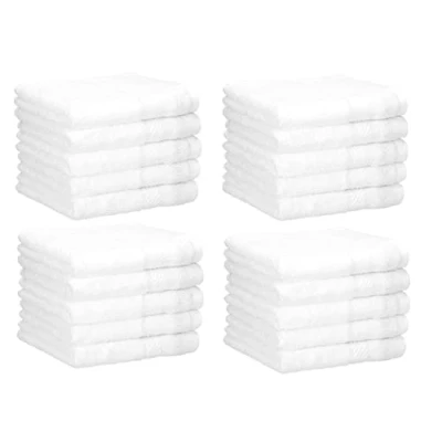Image of Betz 20 Piece Face Cloth Set Neapel 100% Cotton Cloths Size 30 x cm color white