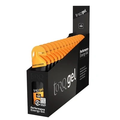 Image of TORQ Gel Orange &amp; Banana Pack of 15, Black