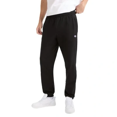 Image of Champion mensP7310Closed Bottom Light Weight Jersey Sweatpant Pants Black Medium