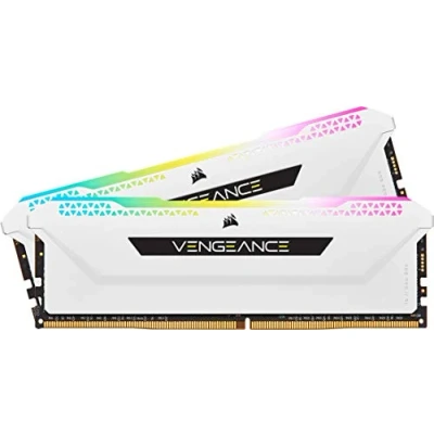 Image of Corsair VENGEANCE RGB PRO SL 16GB (2x8GB) DDR4 3600 (PC4 28800) C18 1.35V Desktop Memory White Black