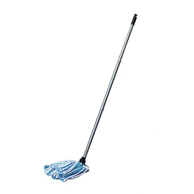 Image of Addis Microfibre Mega Mop Super Absorbent Anti Bacterial with Screw fix 3 pcs handle, Blue Metallic