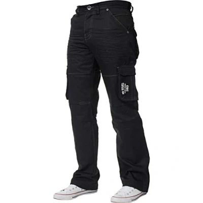 Image of ENZO Mens Jeans EZ08 BLK 36L