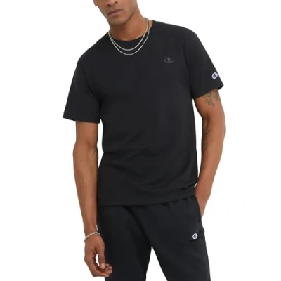 Image of Champion Men&#039;s Classic Jersey T Shirt, Black, XL