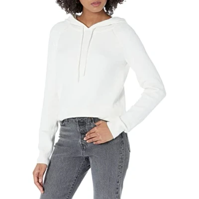 Image of Amazon Essentials Women&#039;s Soft Touch Hooded Pullover Jumper, Eggshell White, M