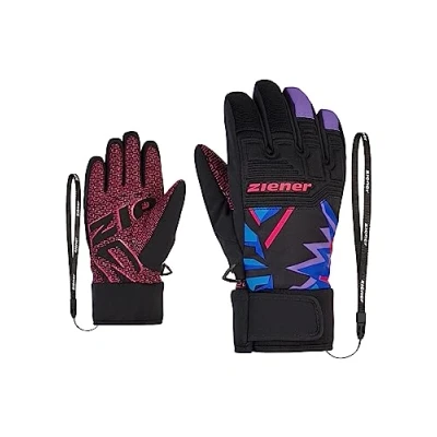 Image of Ziener Boys LANUS Ski Gloves/Winter Sports Waterproof, Primaloft, Purple, 6