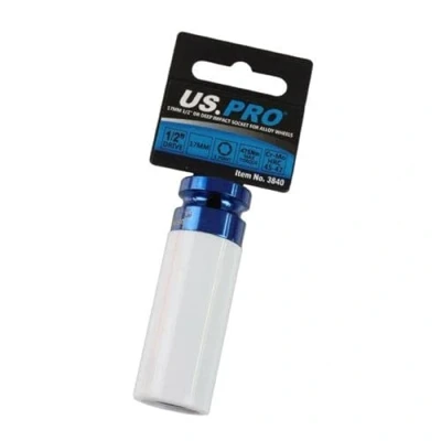 Image of US PRO Tools Single 1/2&quot; Dr 17mm Deep Impact Alloy Wheel Socket 3840