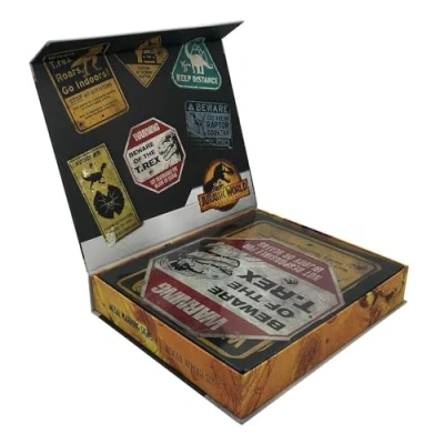 Image of Factory Entertainment Jurassic World mini réplique Warning Signs