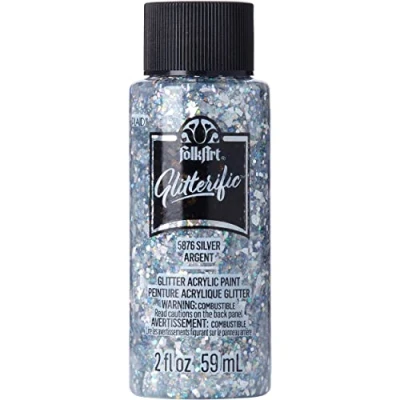 Image of Silver FolkArt Glitterific 2oz