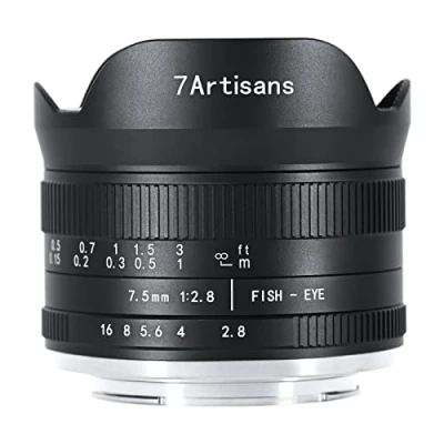 Image of 7artisans 7.5mm f2.8 Mark II APS C Fisheye Wide Angle Manual Fixed Lens for Nikon Z Mirrorless Camera Z6 Z7 Z50