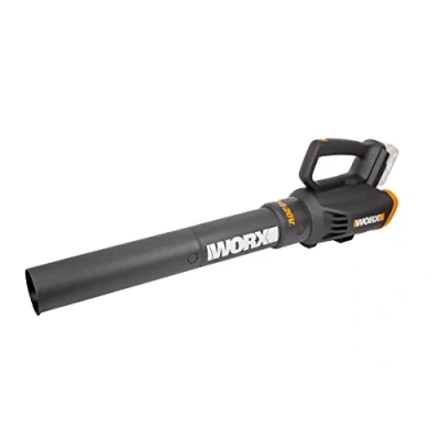 Image of Worx WG547E.9 Cordless Leaf Blower 20V Turbine Technology, Two Speed Levels, One Hand Operation, Without Battery &amp; Charger, 20 V, Black/Orange