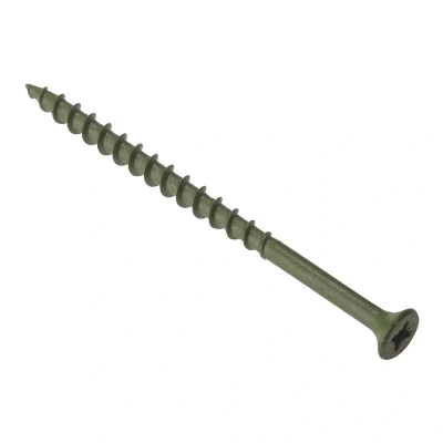 Image of Securfix Green Decking Screws 9 x 3&quot; 4.5 75mm Pack of 200