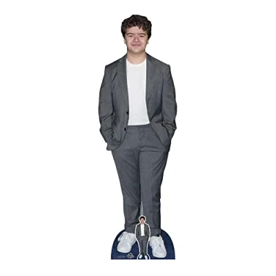 Image of CS1015 Gaten Matarazzo Lifesize Cardboard Cutout With Mini Actor