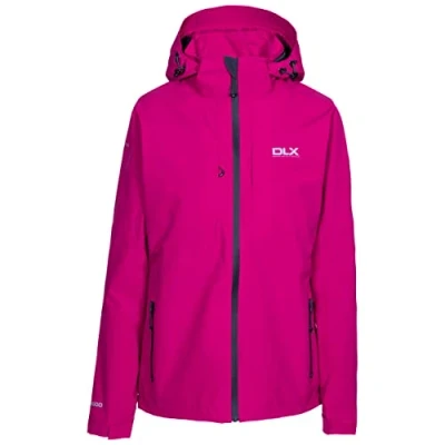 Image of DLX Martina, Raspberry, XS, Waterproof Jacket with Removable Hood for Women, X Small, Pink