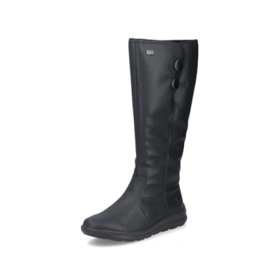 Image of Rieker RiekerTEX Women&#039;s Classic Boots Z0090, Boots, Loose Insole, Water Repellent,, Black 00, 4 UK