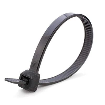 Image of 10 x Black Long Cable Ties 780mm 9mm / Nylon Heavy Duty Wide Zip Tie