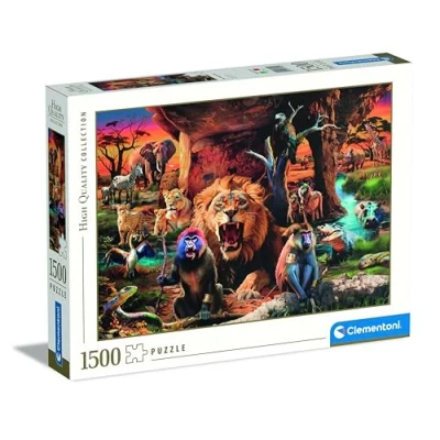 Image of Clementoni Jigsaw Puzzle Collection The Tribal Society 1500 Pieces Compact Box, For Adults 14 99 Years, Gift Men/Women, Made In Italy, 31724