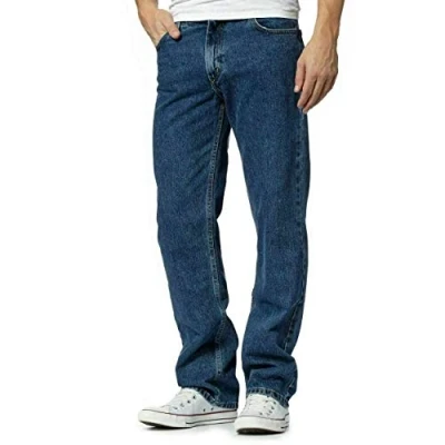 Image of Mens Jeans Heavy Duty Work Trousers Inside Leg 29 Inches Big Sizes Waist to 64 (L W 38, Blue)
