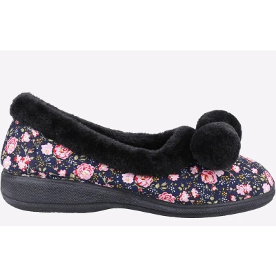 Image of Fleet &amp; Foster Goldfinch Slipper Womens Black Size UK 8
