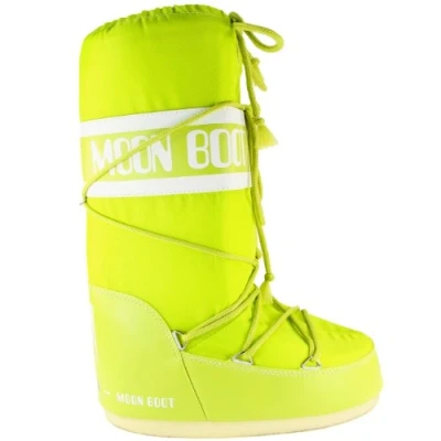 Image of Mens Tecnica Moon Boot Nylon Mid Calf Waterproof Winter Snow Rain Boots, Green, 10.5 12 UK