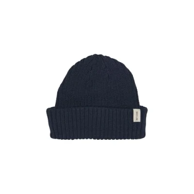 Image of ONLY &amp; SONS Men&#039;s Onsryan Rib Fisherman Beanie, Blazer Navy, One Size