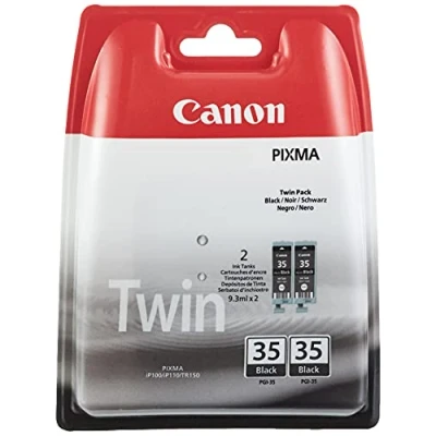 Image of Canon PGI 35 TWIN Pack of 2 cartridges (2x Black) Genuine (Plastic Pack)